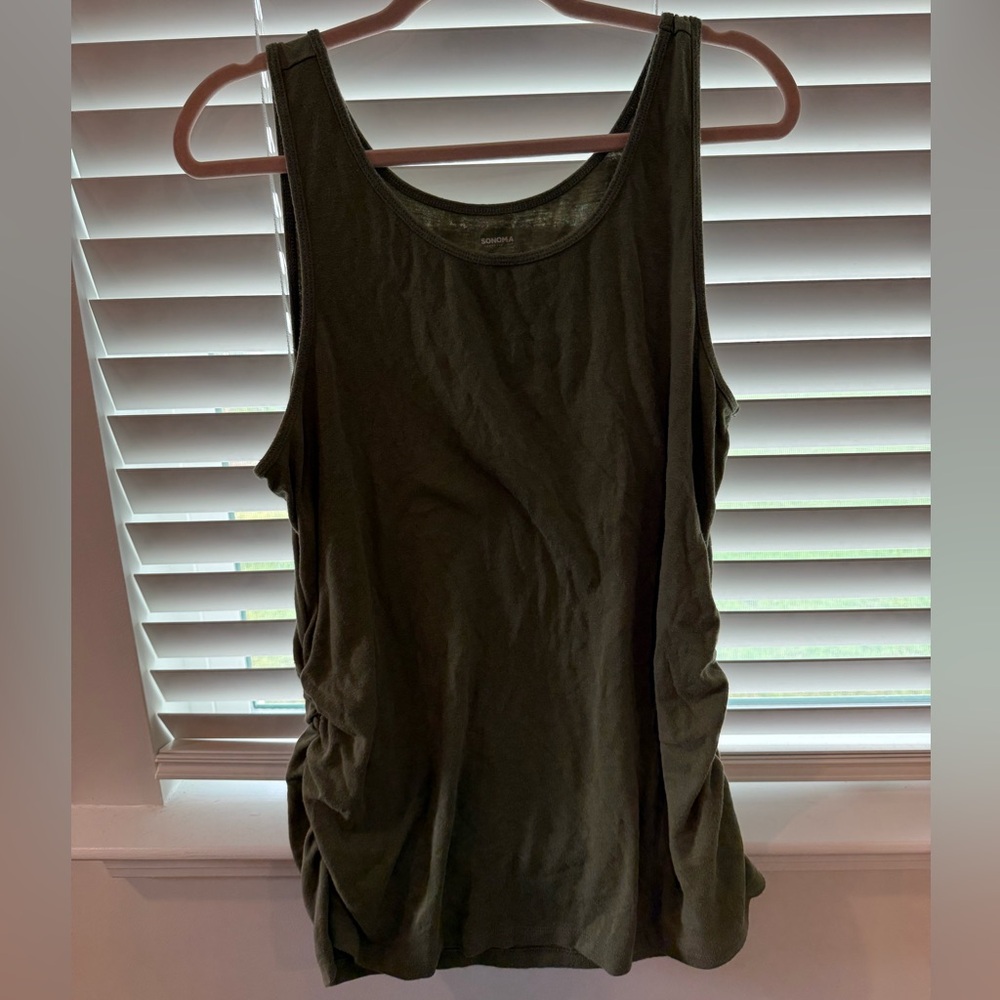 Sonoma Olive Green Maternity Tank Top